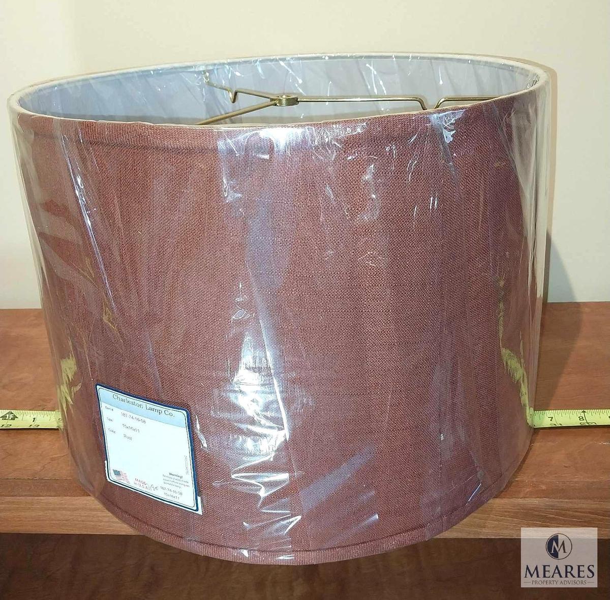 Rust Drum Lamp Shade 15" x 16" x 11"