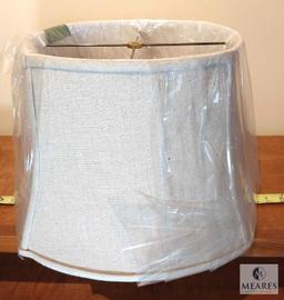 Beige Linen Rounded Square Lamp Shade