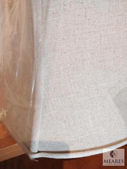 Beige Linen Rounded Square Lamp Shade