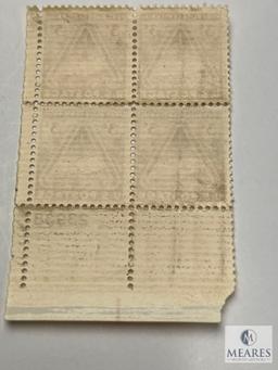 #976 1948 3c Fort Bliss Centennial Plate Block of Four Stamps