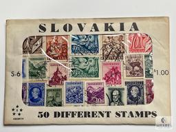 Slovakia, S-6, 50 Different Stamps, Unopened Envelope