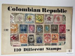 Colombian Republic, C202, 110 Different Stamps, Unopened Envelope