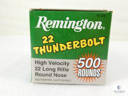 500 Rounds Remington 22 Thunderbolt .22LR Round Nose Ammo