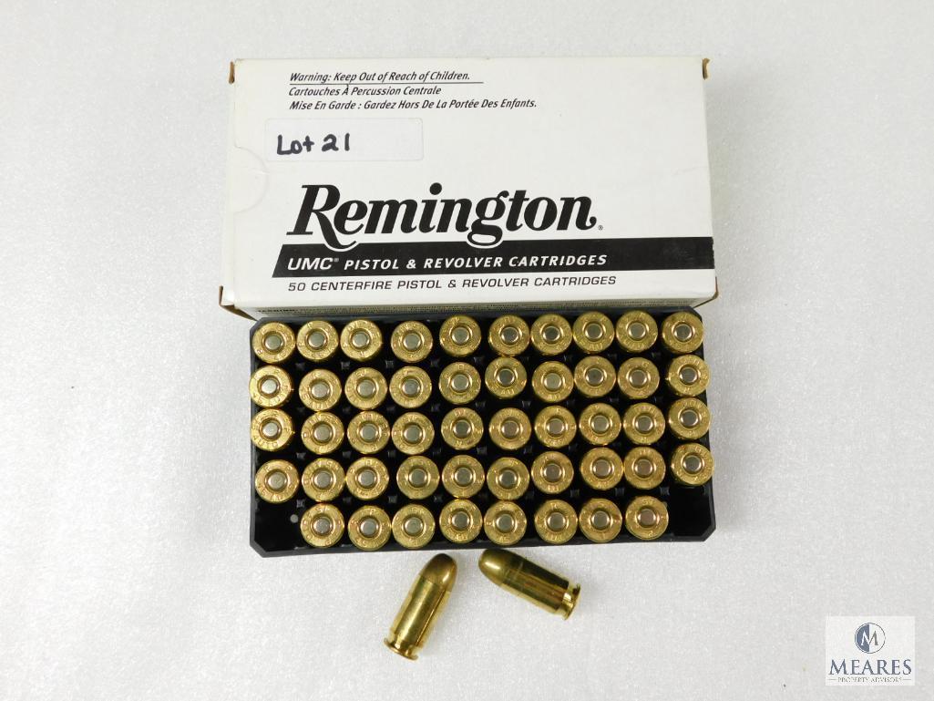 50 Rounds Remington UMC .45 ACP 230 Grain MC Ammo