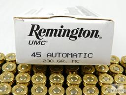 50 Rounds Remington UMC .45 ACP 230 Grain MC Ammo