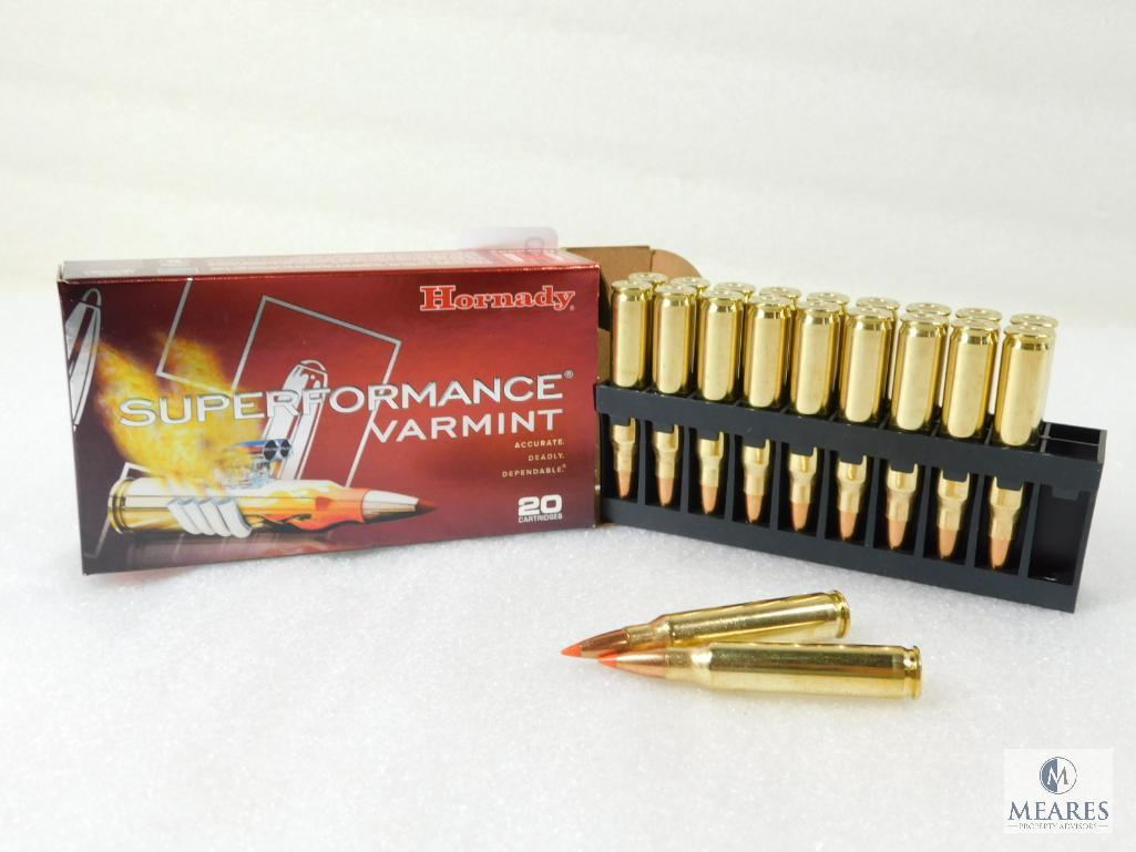 20 Rounds Hornady .223 REM 53 Grain V-Max Ammo