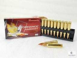 20 Rounds Hornady .223 REM 53 Grain V-Max Ammo