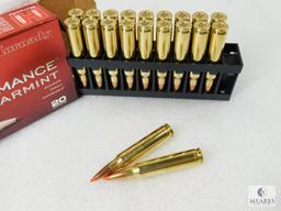 20 Rounds Hornady .223 REM 53 Grain V-Max Ammo