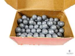 Approximately 50 Count Lead Ball Muzzleloader Bullets Possibly 44 Caliber