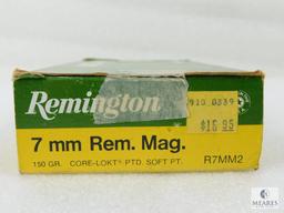 18 Rounds Remington 7mm Rem Mag 150 Grain Core-Lokt Soft Point Ammo