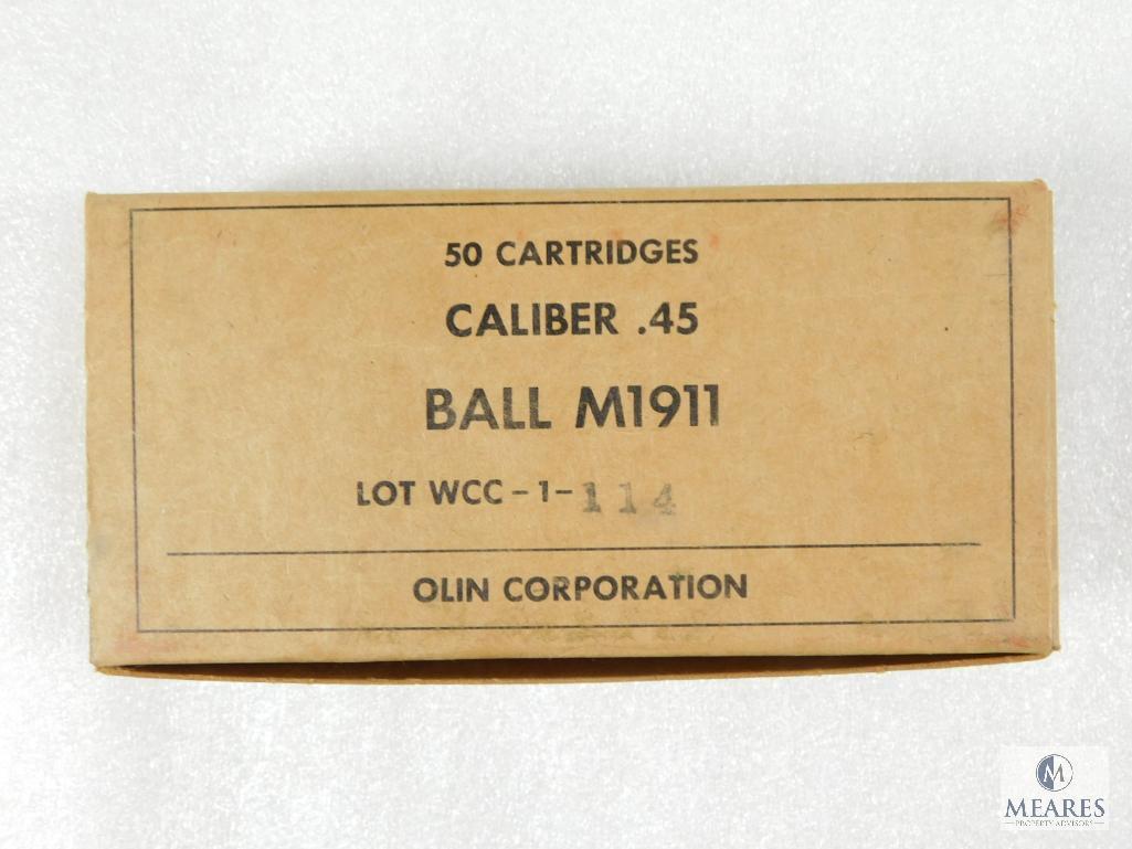 50 Rounds Olin .45 ACP Ball M1911 Ammo