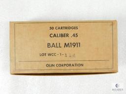 50 Rounds Olin .45 ACP Ball M1911 Ammo