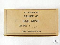 50 Rounds Olin .45 ACP Ball M1911 Ammo