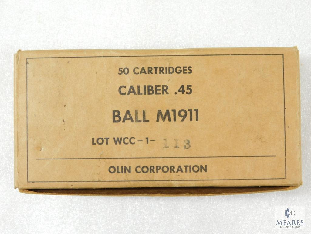 50 Rounds Olin .45 ACP Ball M1911 Ammo