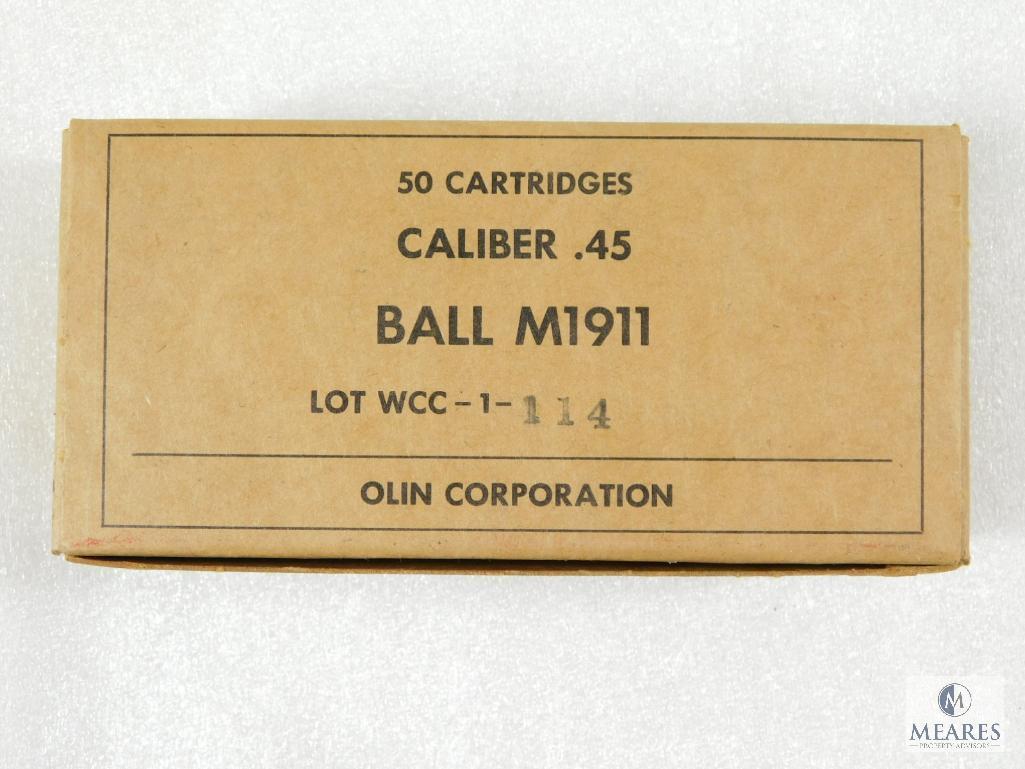 50 Rounds Olin .45 ACP Ball M1911 Ammo