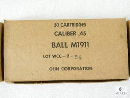 50 Rounds Olin .45 ACP Ball M1911 Ammo