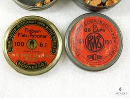 Lot Assorted .22 BB Caps Stoeger Arms and Nurnberg Brand