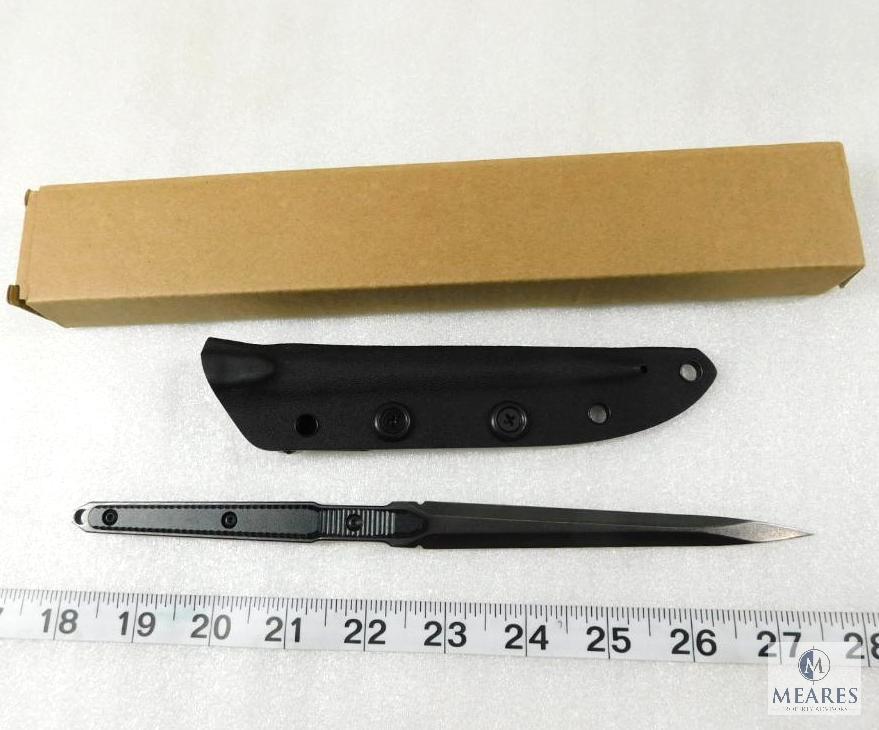 Huaao 9.5" Tactical Spike Style Fixed Blade Knife with Kydex Sheath