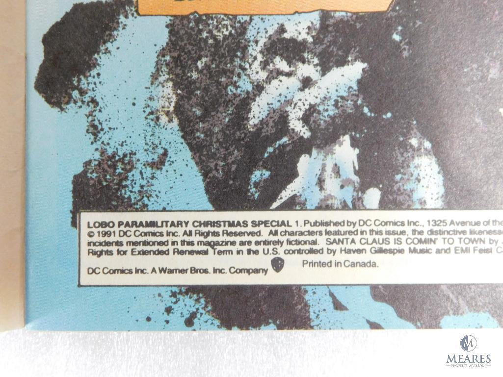 Three DC Comics Including Two Superman, and One Lobo Paramilitary