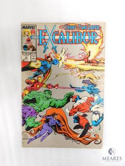 Four Marvel Comic Books Including Two Excalibur, One Transformer, and one Alpha Flight