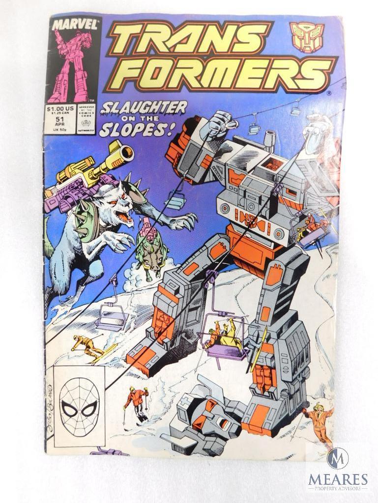 Four Marvel Comic Books Including Two Excalibur, One Transformer, and one Alpha Flight