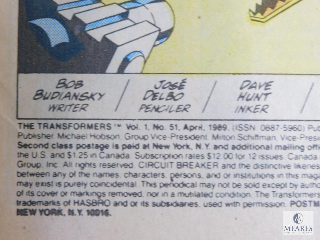 Four Marvel Comic Books Including Two Excalibur, One Transformer, and one Alpha Flight