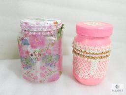 Eight Hand Decorated Bottles