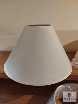 Lot of Three Assorted Cream Tone Empire Lampshades
