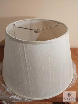 Lot of Three Assorted Cream Tone Empire Lampshades