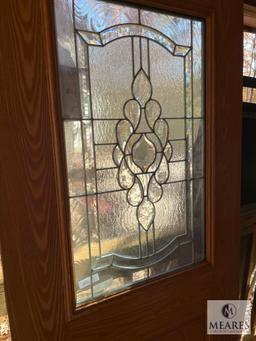Exterior Door with Glass Insert, 80"T x 36"W