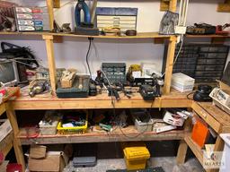 HUGE HARDWARE LOT - Contents of the Side Work Bench