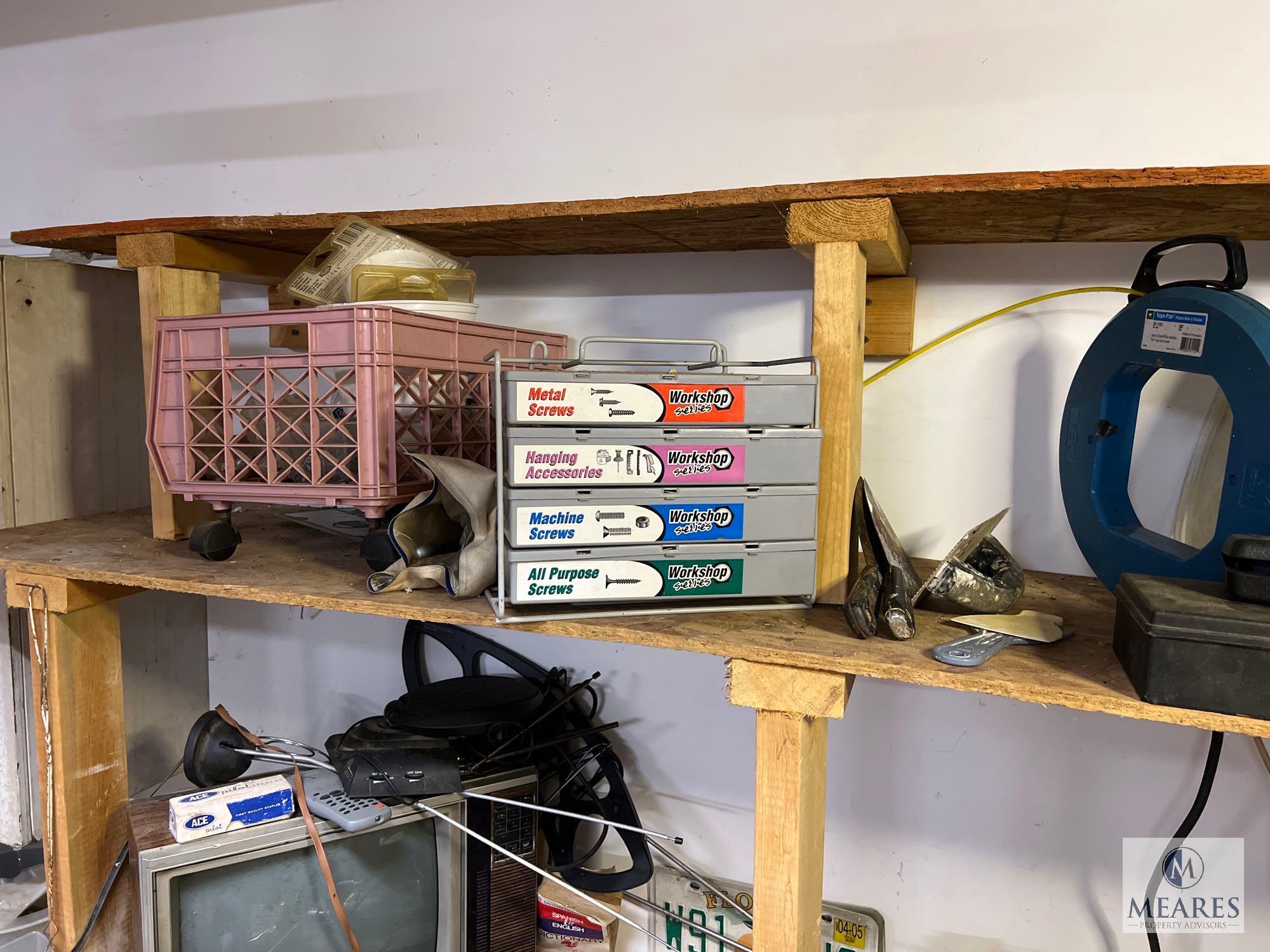 HUGE HARDWARE LOT - Contents of the Side Work Bench