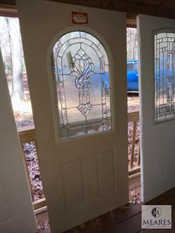 Exterior Door with Glass Insert, 79"T x 36"W