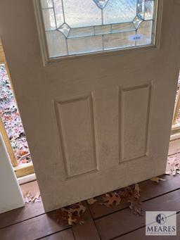 Exterior Door with Glass Insert, 79"T x 36"W