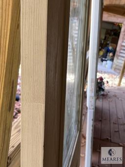 Exterior Door with Glass Insert, 79"T x 36"W