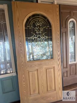 Exterior Door with Glass Insert, 84"T x 68"W