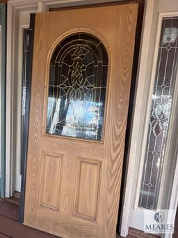 Exterior Door with Glass Insert, 84"T x 68"W