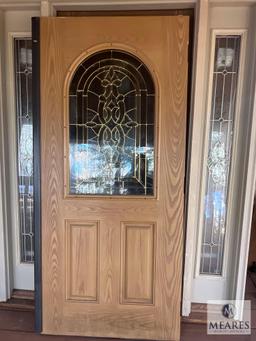 Exterior Door with Glass Insert, 84"T x 68"W