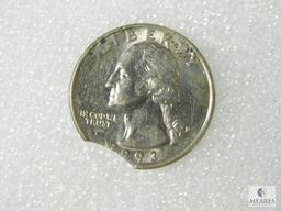 1993 Washington Quarter BU, Clip At 6:30