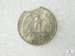 1993 Washington Quarter BU, Clip At 6:30