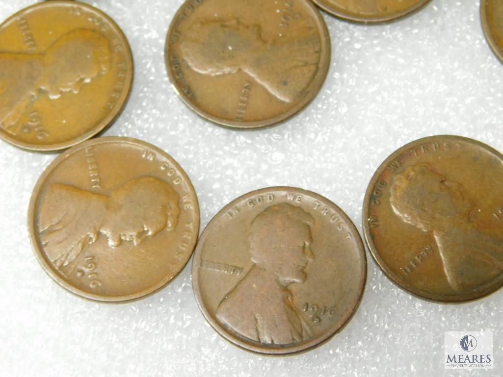 15 - 1916-D Lincoln Cents G & Some Better