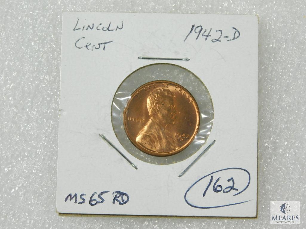 1942-D Lincoln MS 65 RD