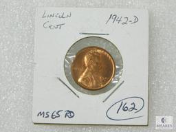 1942-D Lincoln MS 65 RD