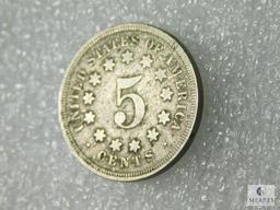 1867 Shield Nickel - VG