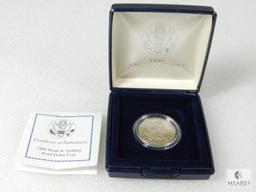 1999P S.B. Anthony Dollar, Choice Deep Cameo Proof, Ori. Mint Package & C.O.A.