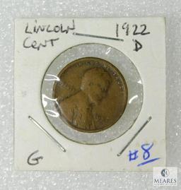 1922-D Lincoln Cent, G