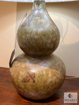 Garden Gourd Table Lamp, #BBG 60821, 29" T