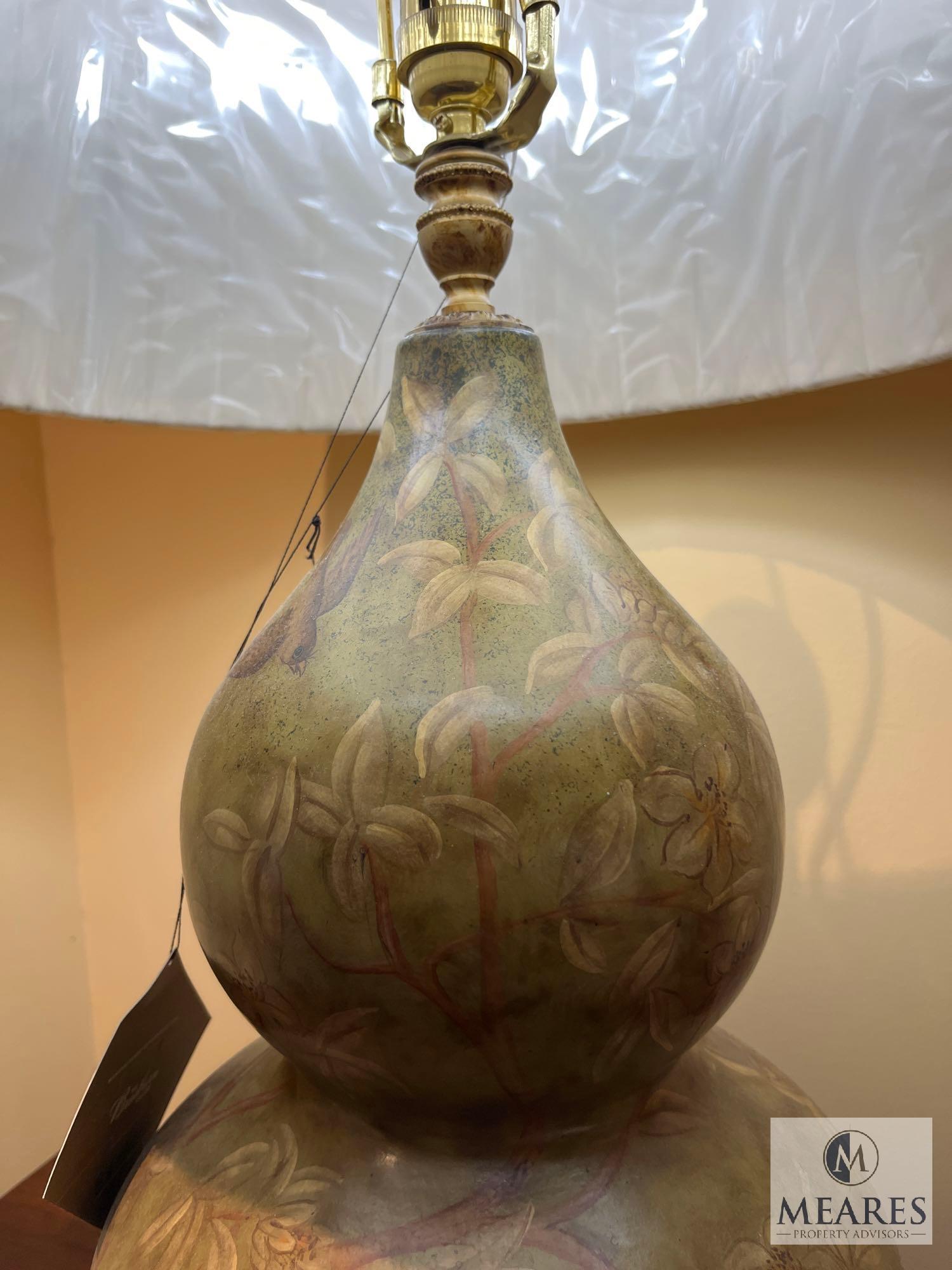 Garden Gourd Table Lamp, #BBG 60821, 29" T