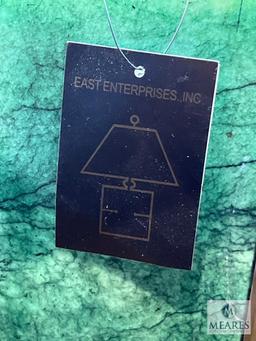 East Enterprises Dark Green Jade, Gold Leaf Base Table Lamp, Item #LBJML6Z17B, 29.5" T