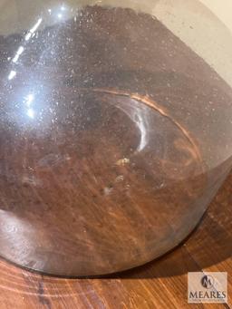 Europe 2 You Glass Cloche, Approx. 11" T